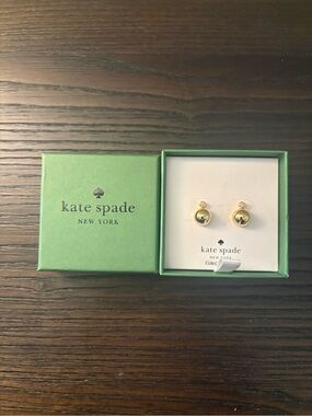 NEW Kate Spade Gold Stud Earrings